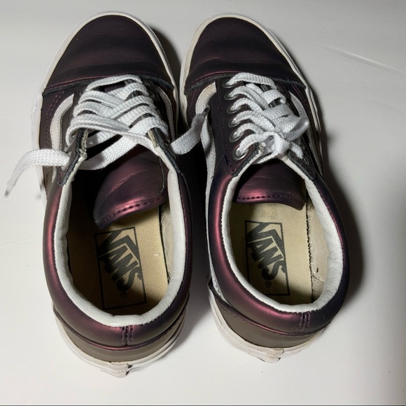 Vans Metallic Purple  skate sneakers size 5.5 - Picture 6 of 11